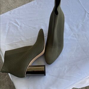 Olive Green Ankle Boots